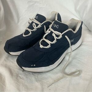 Ryka womens Metro Canvas walking shoes sneakers.  Navy blue. Size 7.